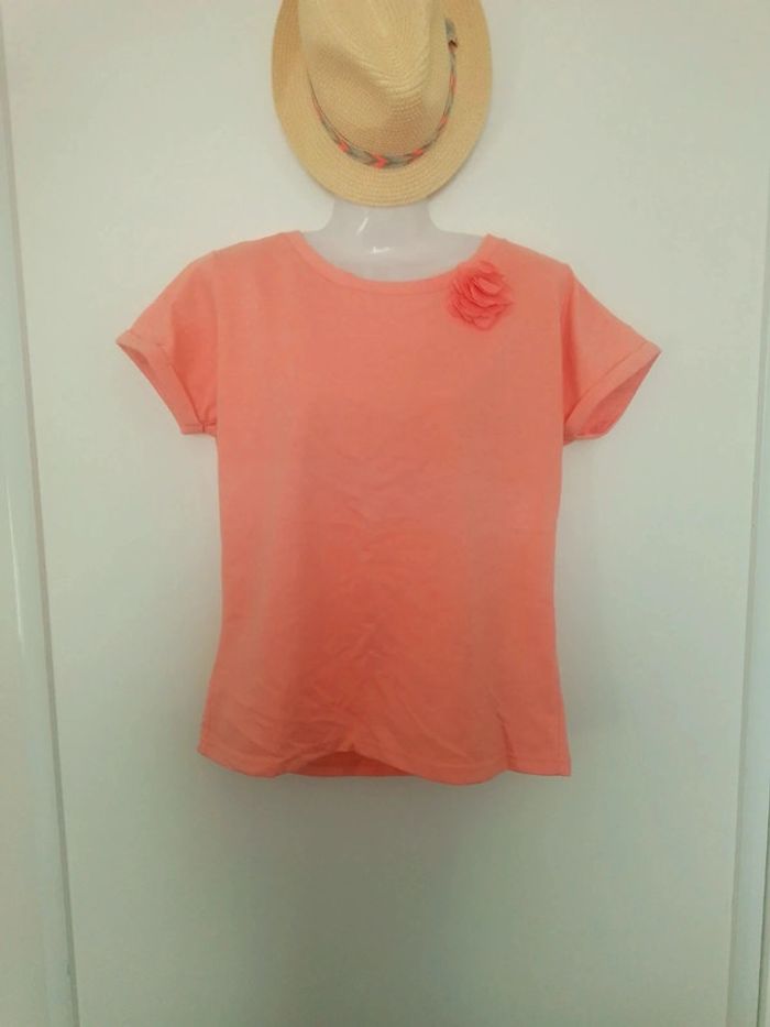 Tee-shirt fleur épais