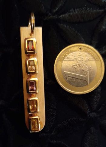 Pendentif sur bâtonnet de glace vintage modèle unique