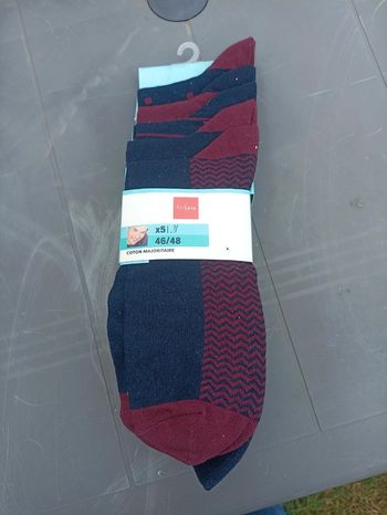 Lot 5 paires de chaussettes taille 46 48