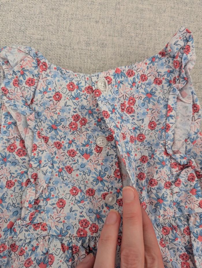 Robe fleurie bleue 12mois - photo numéro 6