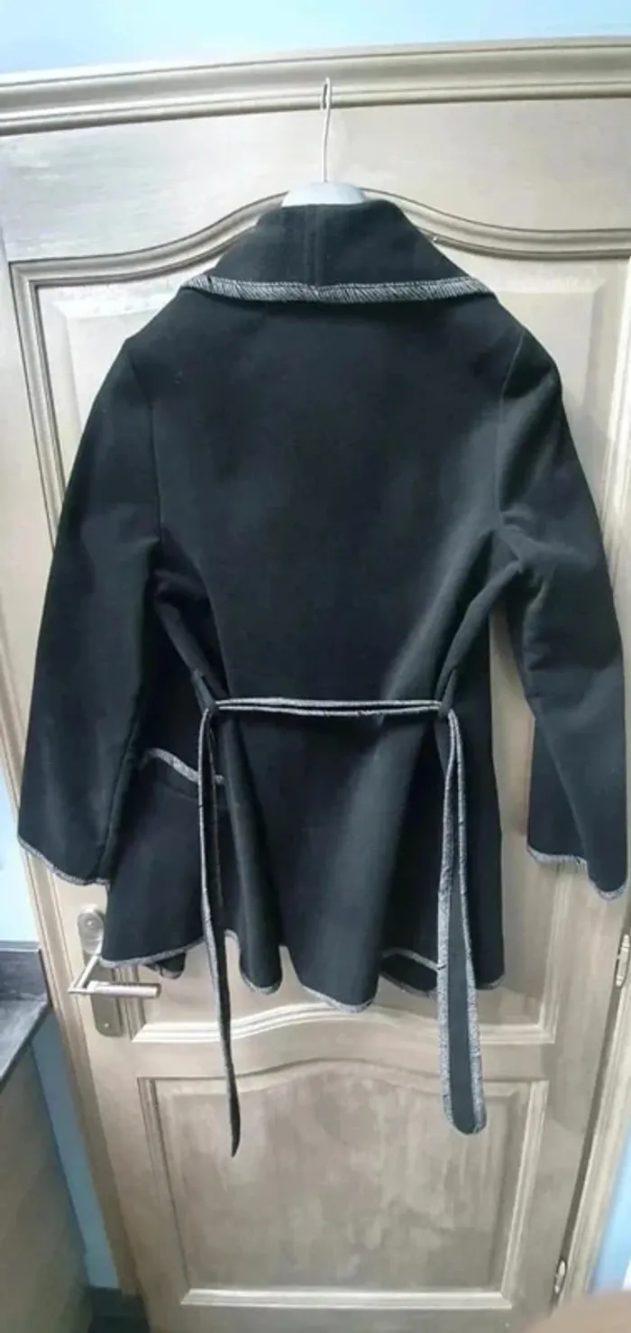 Veste noire à ceinture Christine Laure - photo numéro 3