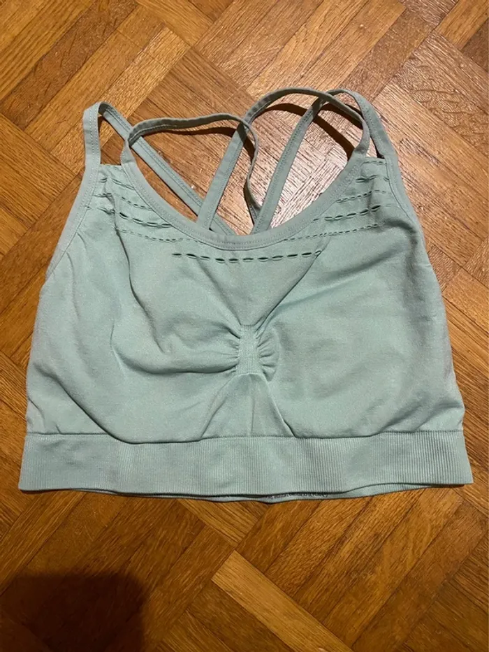Brassière de sport bleue