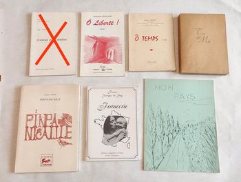Lot livres sur la poésie