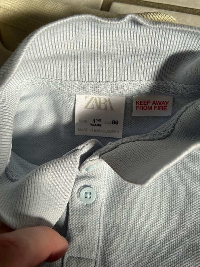 Lot chemise/polo  ZARA 18 mois - photo numéro 4