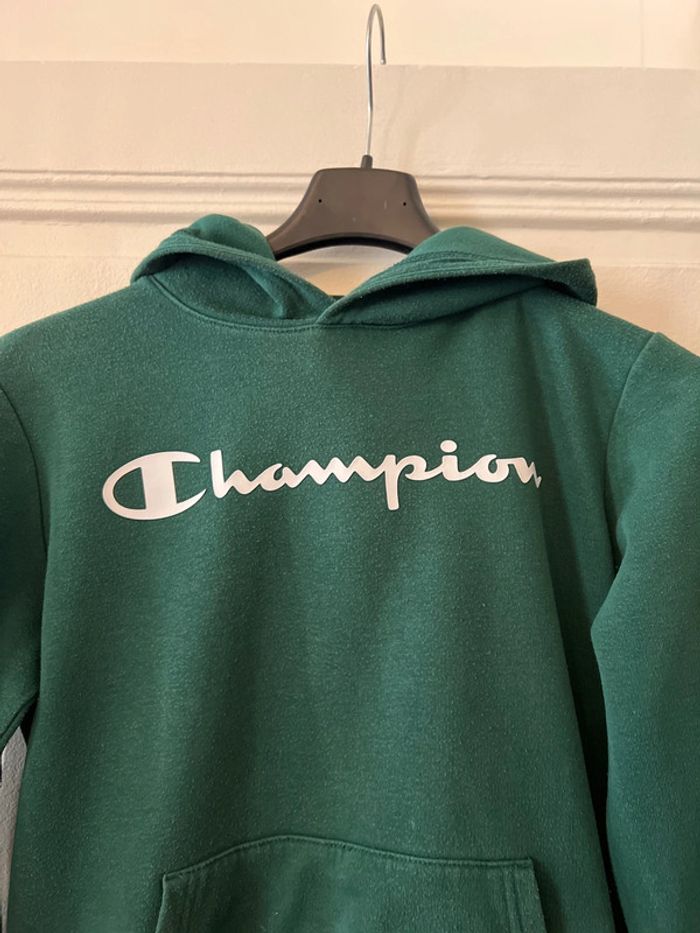 Sweat-shirt capuche vert 12 ans - Champion - photo numéro 3