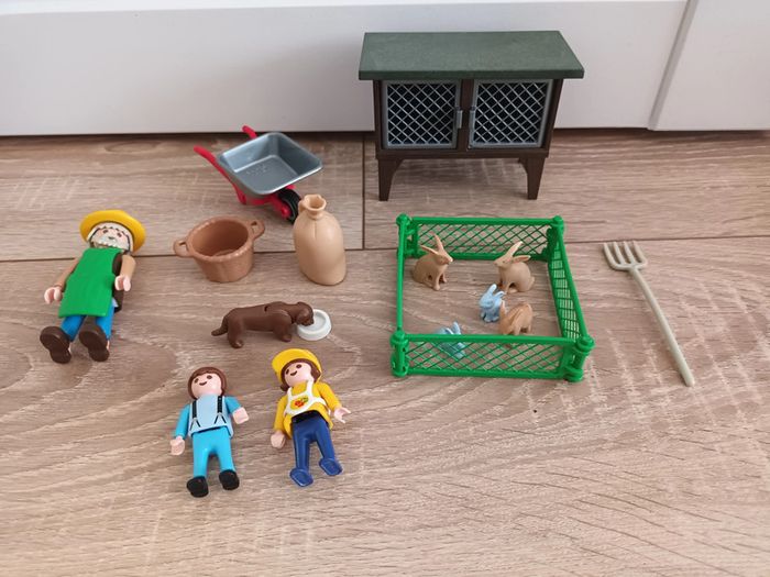 Playmobil clapier et hot dog
