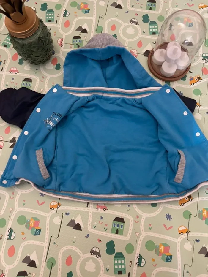 Veste réversible 3 pommes 12 mois - photo numéro 3