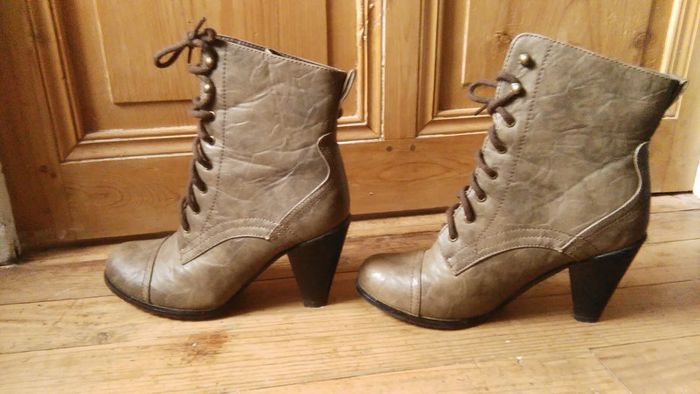 Bottines beige kaki Savannah - photo numéro 3