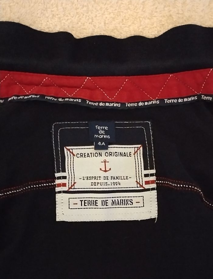 Chemise noire stylée Terre de Marins pour garçon de 3-4 ans - photo numéro 3