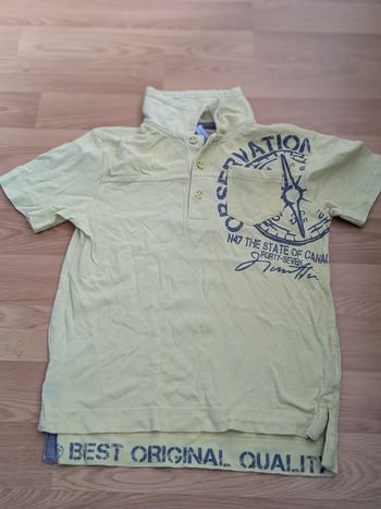 Polo Gémo Kids garçon 6 ans – Jaune imprimé original