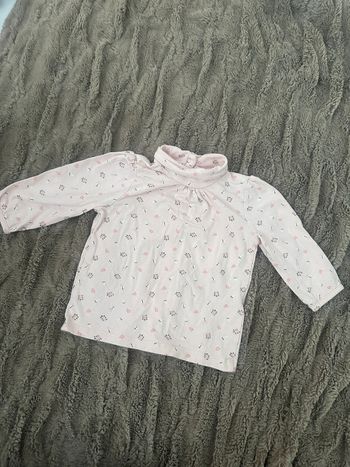 TEE shirt col feuille gemo 9m