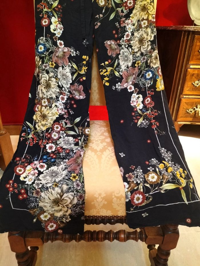 Pantalon fluide fleuri "Zara" - photo numéro 3