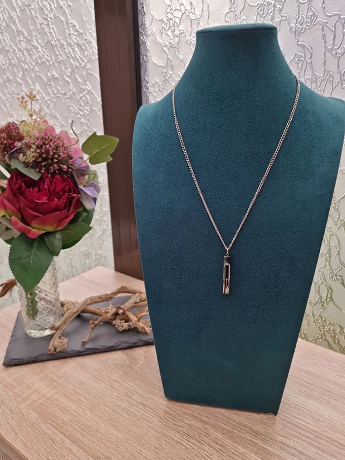 Collier Acier Argenté Grosses Mailles G - photo numéro 18