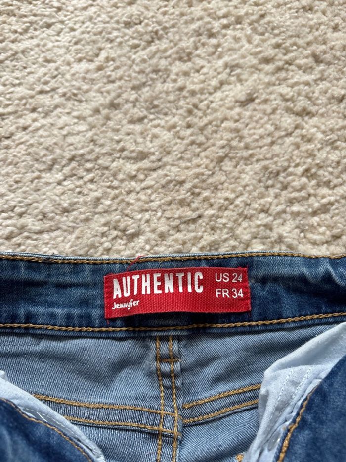 jean skinny à trou jennyfer taille 34 - photo numéro 3