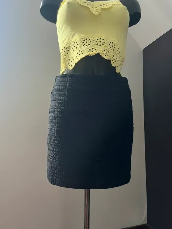 Jupe trapèze noire H&M 38