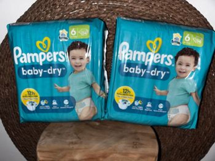 Maxi-Pack De 68 Couches Pampers Baby-Dry Neuf Dans L’emballage Taille: 6