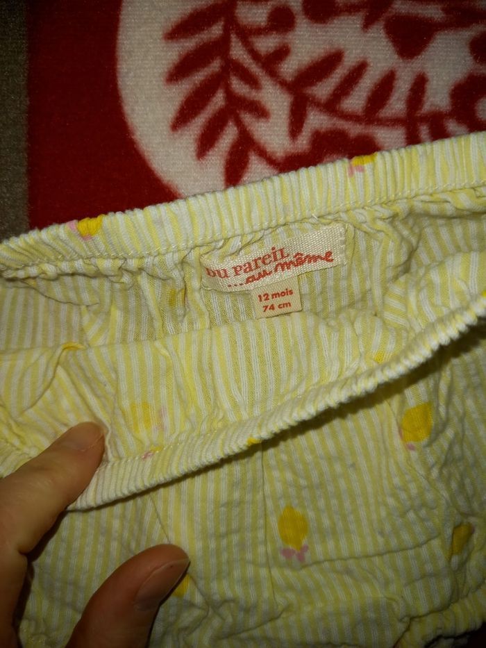 Robe avec culotte jaune citron en 12 mois - photo numéro 5
