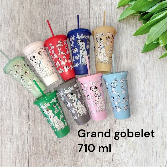 Grand gobelet à paille 101 dalmatiens disney - photo numéro 2