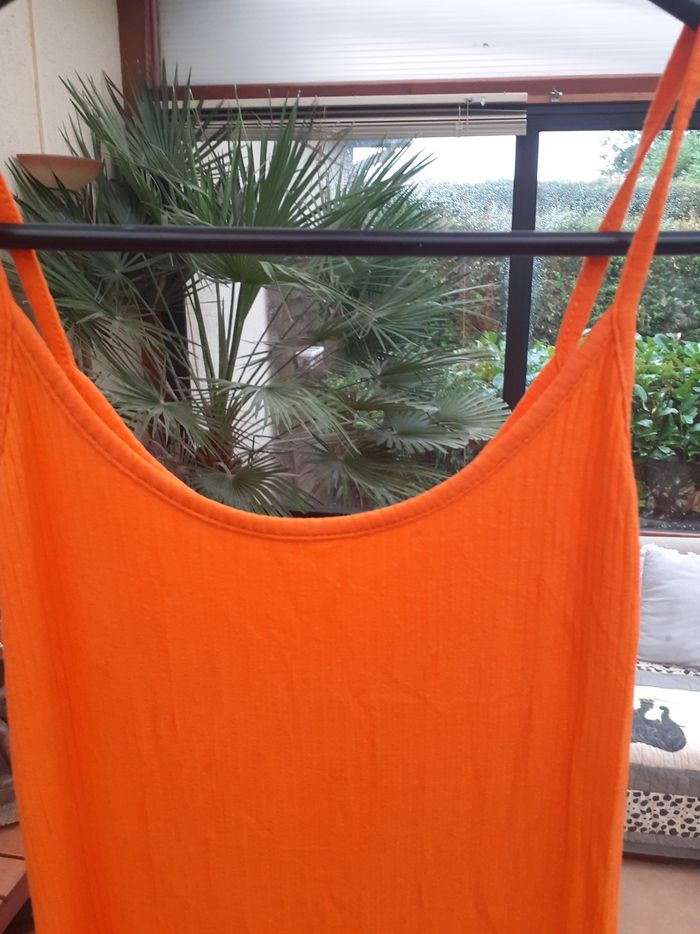 Robe orange longue - photo numéro 3