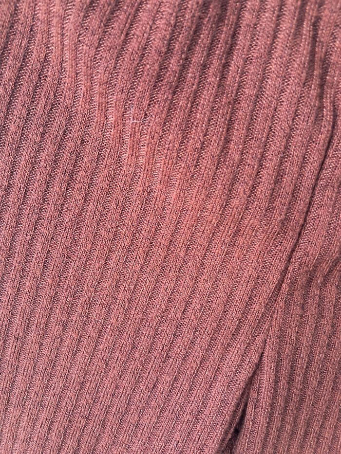 Legging hiver couleur camel foncé imitation côtelé. 5 ans - photo numéro 2