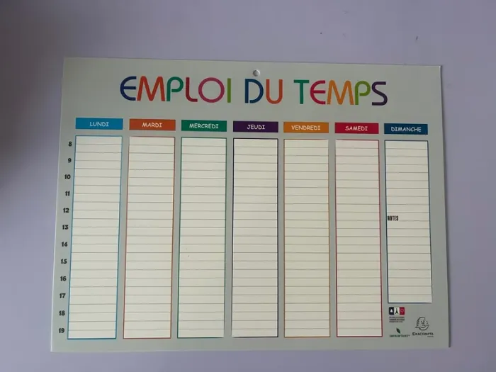 Emploi du temps