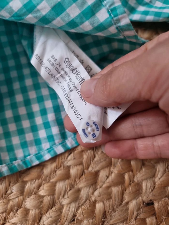 Chemise a carreaux tape a l'œil 6 mois - photo numéro 7