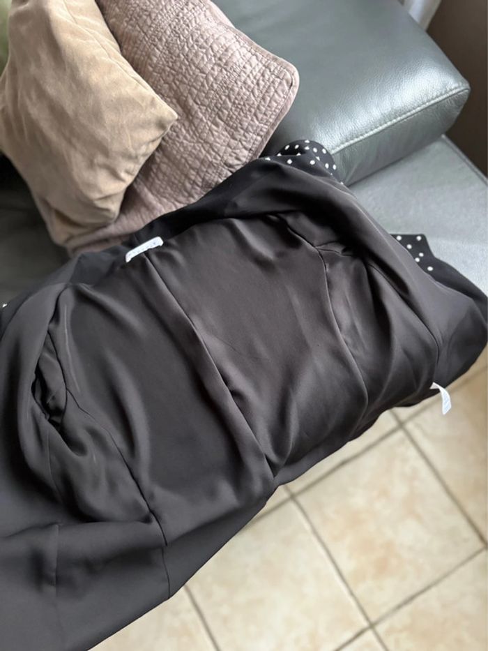Veste blazer long Claudie Pierlot - noir avec détails argenté - taille 40/L - en très bon état - photo numéro 9