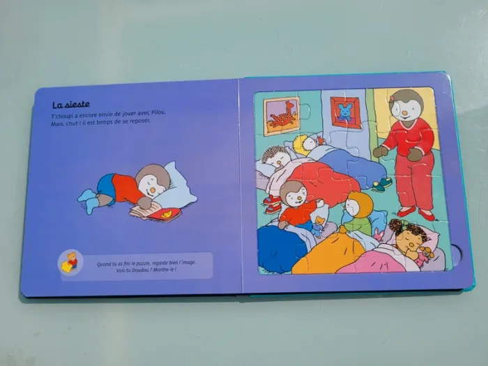 Livre Puzzle T'choupi, Vive l'école ! - photo numéro 6