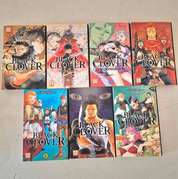 Lot de Manga Black Clover Tome 1 à 7