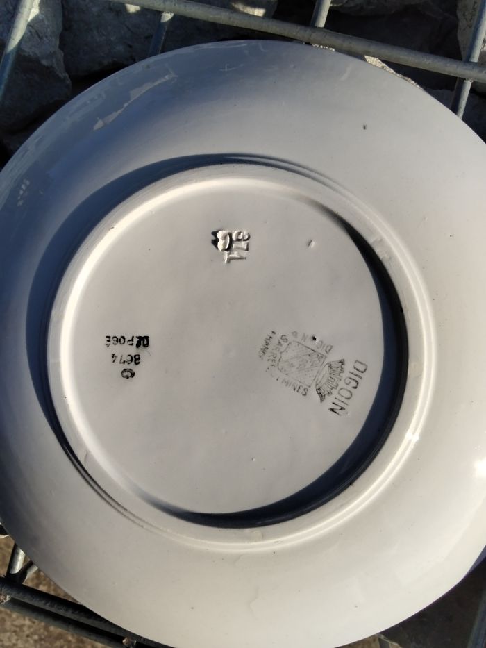 Assiettes à dessert Digoin Sarreguemines - photo numéro 6