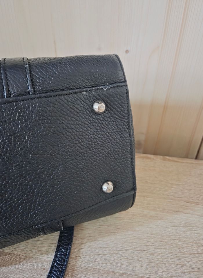 Sac a main noir avec bandoulière avec petit nœud - photo numéro 10