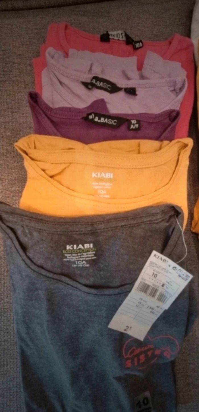 Lot de 20 tee-shirts manches longues fille - photo numéro 5