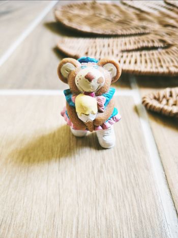 🐻Figurine Furskins Bear Ours avec sa glace année 1986 Made in Hong Kong vintage