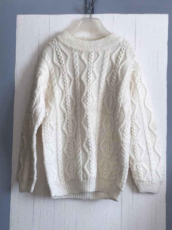 Pull en laine fait main