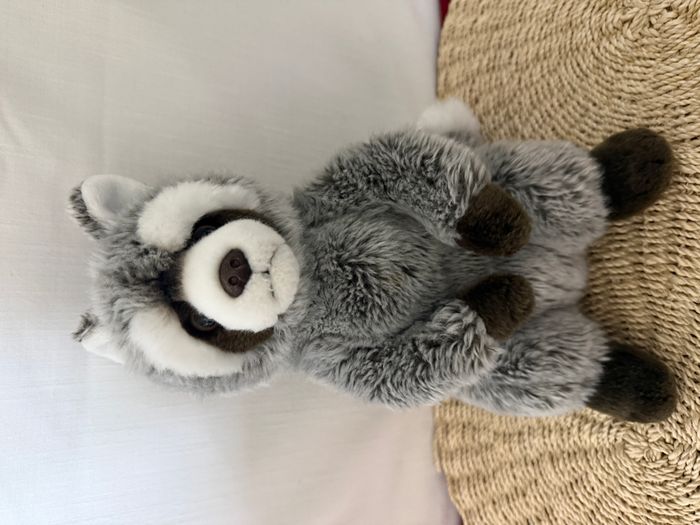 Peluche raton laveur PLAYKIDS gris