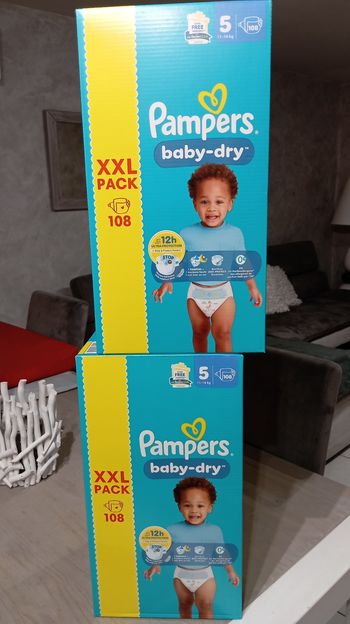 2 packs xxl Pampers  taille 5
