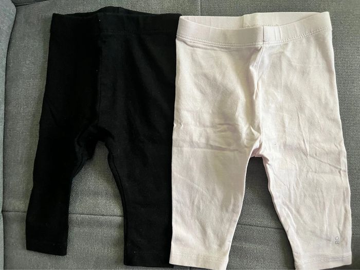 2 leggings 6 mois