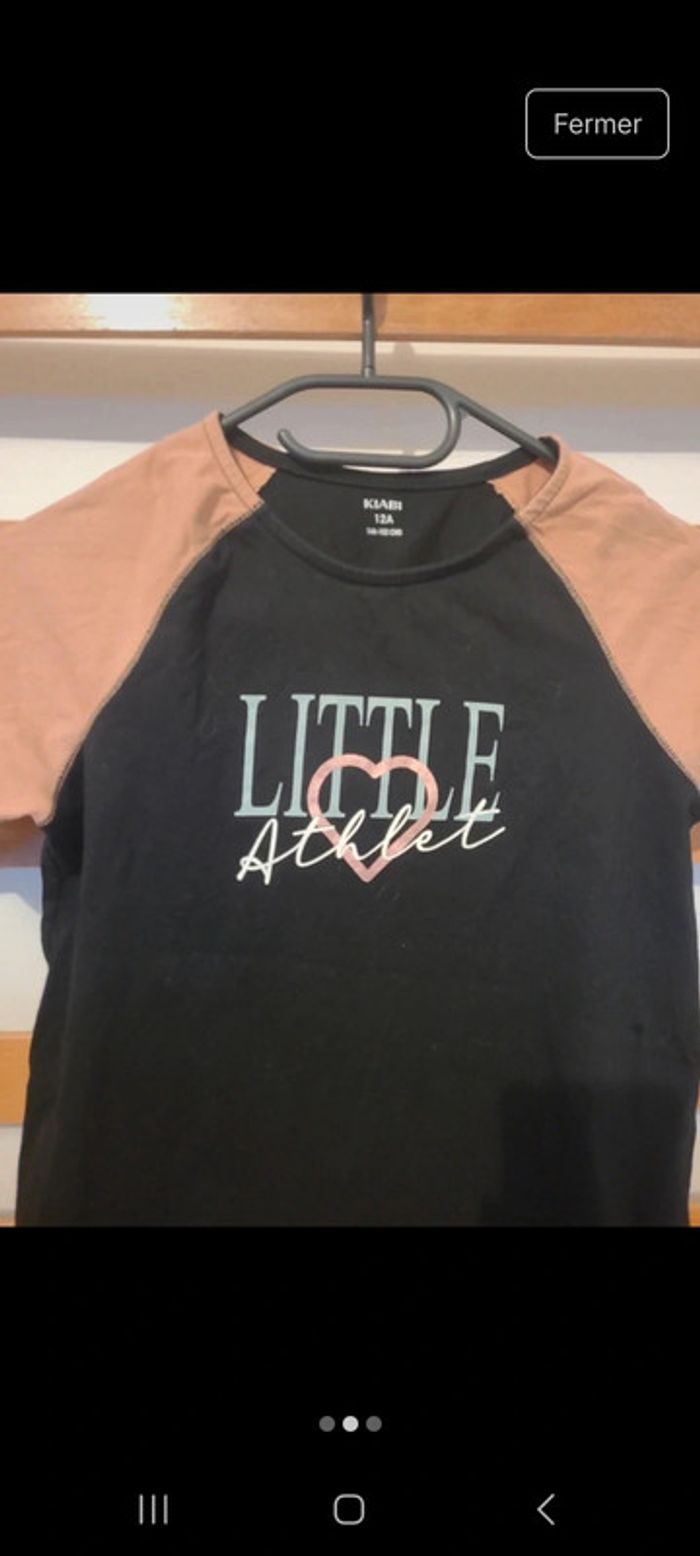 Tee shirt fille sport 12 ans kiabi - photo numéro 2