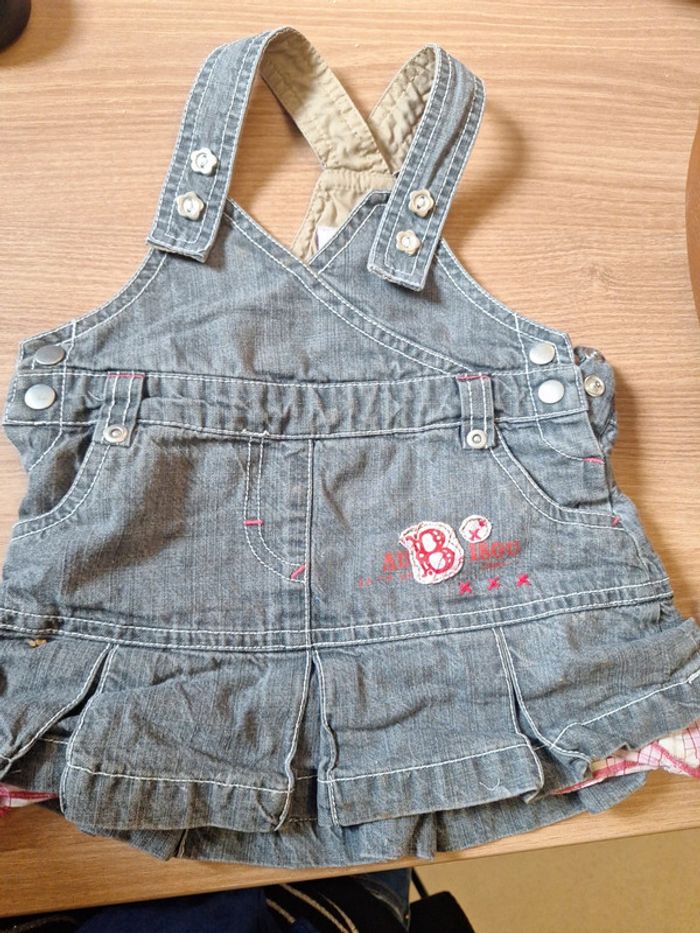 Petite jupe en jean gris