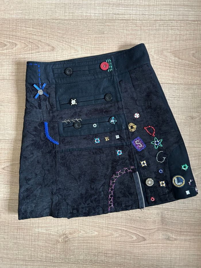 Jupe noire mi longue Desigual taille 36 jamais portée - photo numéro 7