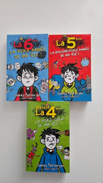 Lot 3 livres La 6ème la pire année de ma vie 