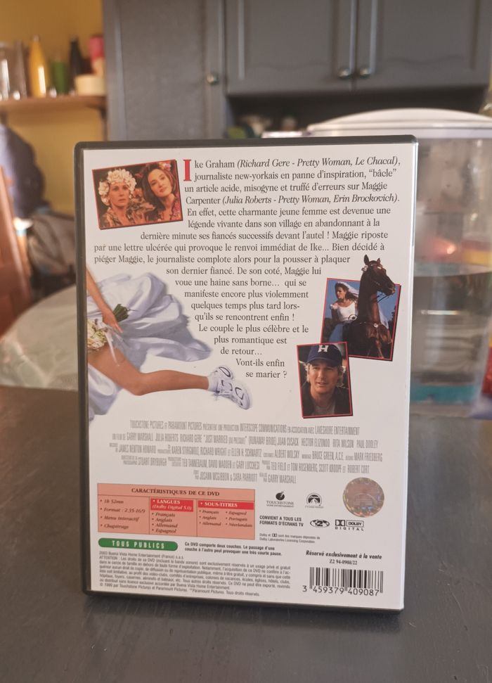 DVD | " Just Married (ou presque) " avec Julia Roberts & Richard Gere 👰💐 - photo numéro 2