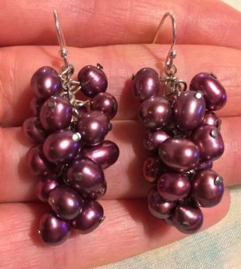 Paires Boucles D’oreilles Pendantes Perles De Culture D’eau Douce et acier inoxydable