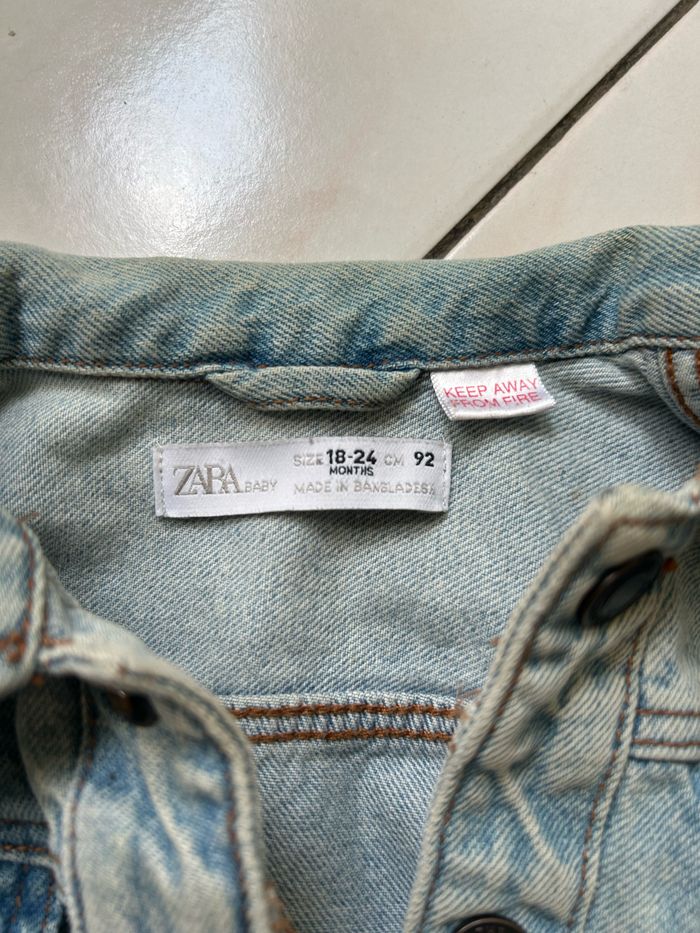 Petite veste en jean Zara 18-24 mois - photo numéro 3