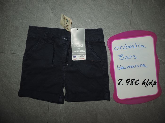 short orchestra taille 8 ans