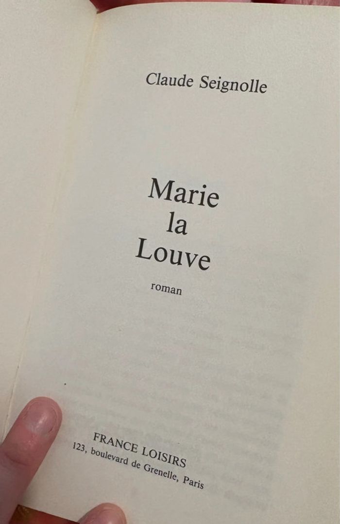 Livre « Marie la louve » - photo numéro 4