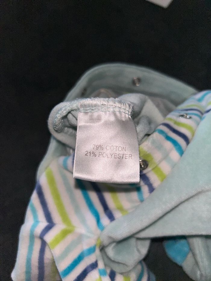Pyjama bébé ourson et rayures - photo numéro 6