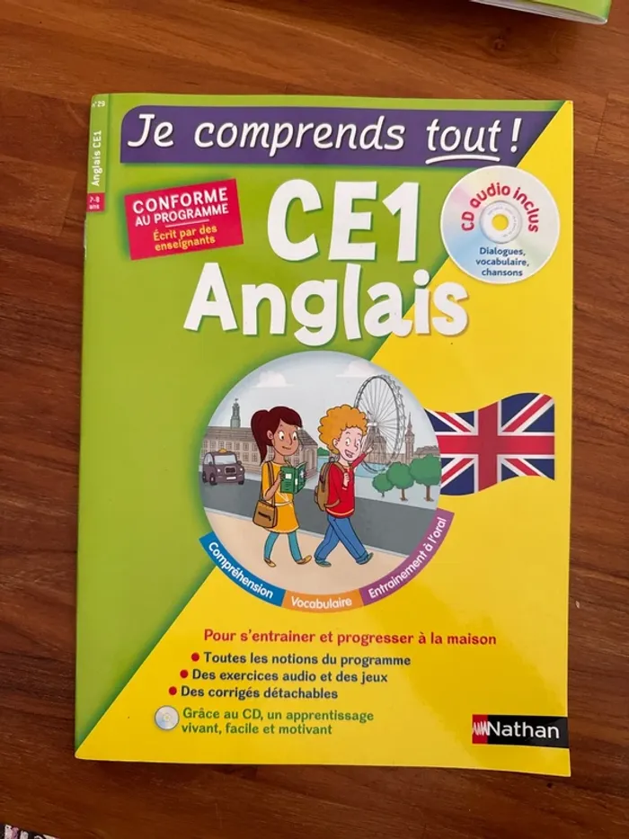 Livre CE1 anglais, je comprends tout