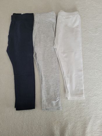 Lot 3 leggings fille 24 mois