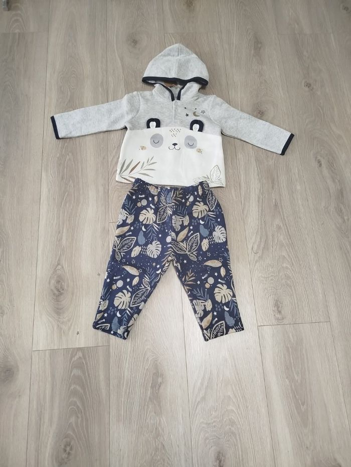 🦎 ensemble petit béguin 12 mois 80 cm neuf 🦎